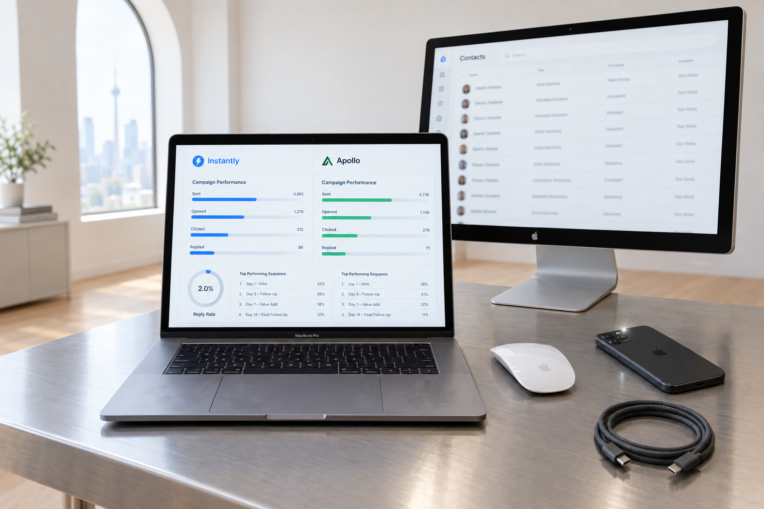 Instantly.ai vs Apollo.io: Which Cold Email Tool Should a Toronto B2B Team Actually Start With in Month One